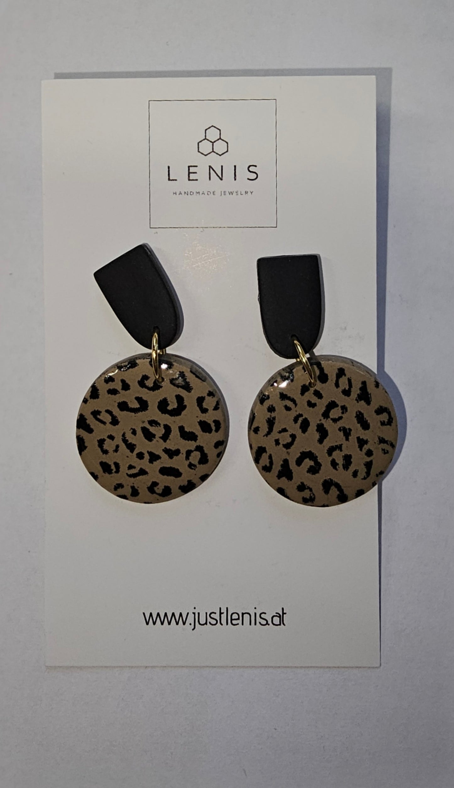 LUNA LEO schwarz/braun gold lackiert